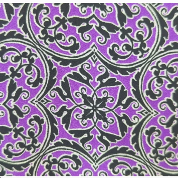 Summer Top purple black print sleeveless Casual to dressy Lightweight top - Picture 7 of 11